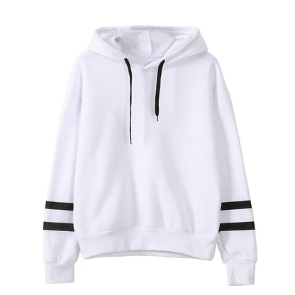 Plush Relaxed Hooded Sweater - Pullover, Modal, Casual