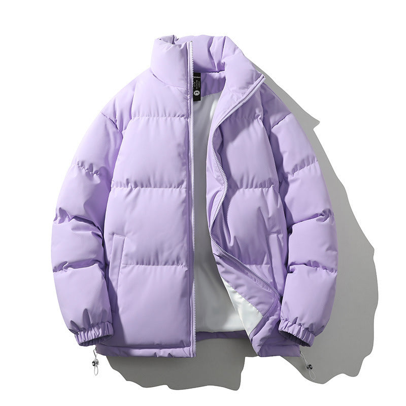 Relaxed Warm Men Down Coat - Boxy Puffer, Polyester, Urban