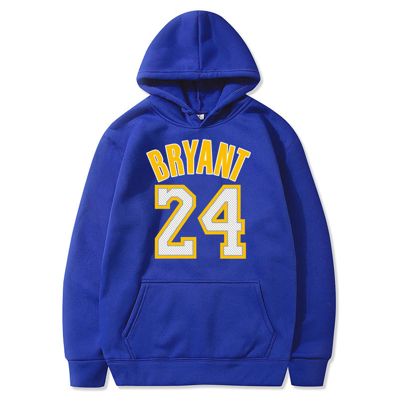Plush Men's Basketball Hoodie - Pullover Polyester Game Day