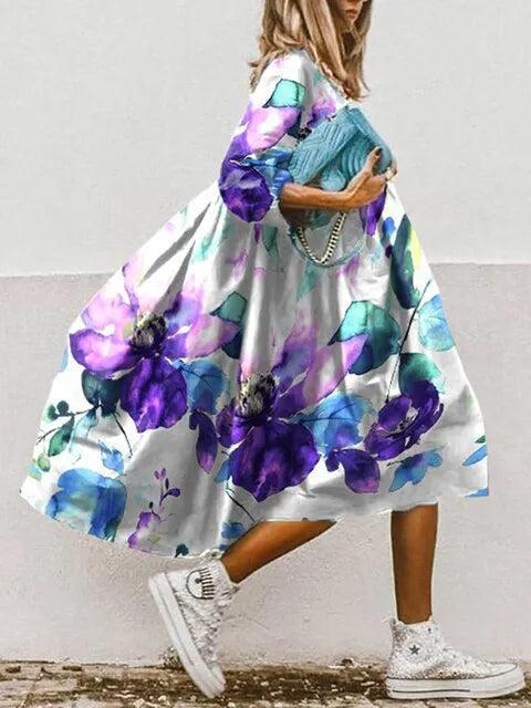 Elegant Women's Summer Dress in Soft Breathable Fabric, Flattering Cut, Knee-Length, Casual and Versatile Style-4