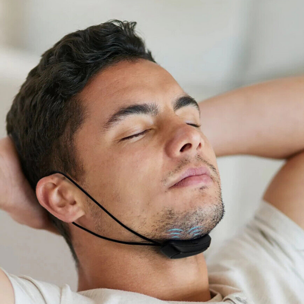 Anti Snoring Chin Strap Sleep Aid - TENS Jaw Stimulation, Flexible Comfort, Fall 2025 Gift