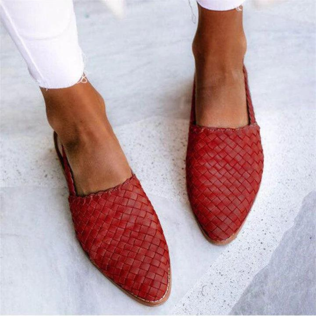 Handmade Strappy Flat Sandals for Women with Adjustable Straps, Comfortable Leather Spring/Summer Footwear-3