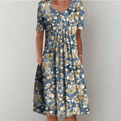 Variant image for Elegant Women's Formal Dress in Navy and Black, Plus Size Available, Comfortable Fabric for Festive and Professional Occasions-25