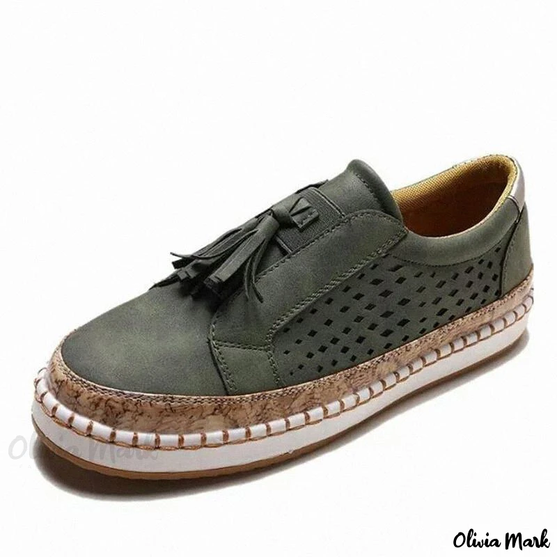 Variant image for Moccasin Slippers for Women, Comfortable Low Heel Slip-On Shoes in Various Colors-19