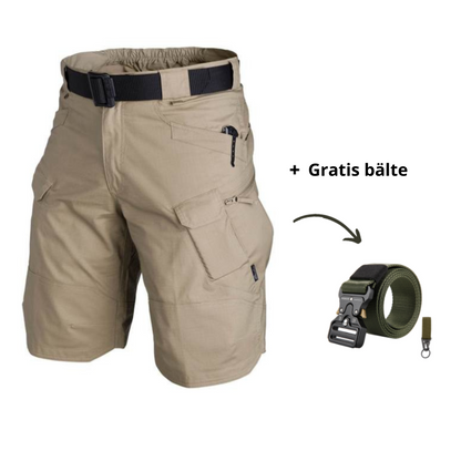 Variant image for Men's Black Cargo Shorts with 7 Pockets, Lightweight Water-Repellent Fabric for Outdoor Adventures-10
