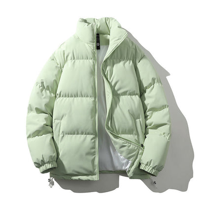 Relaxed Warm Men Down Coat - Boxy Puffer, Polyester, Urban