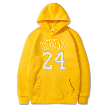 Plush Men's Basketball Hoodie - Pullover Polyester Game Day