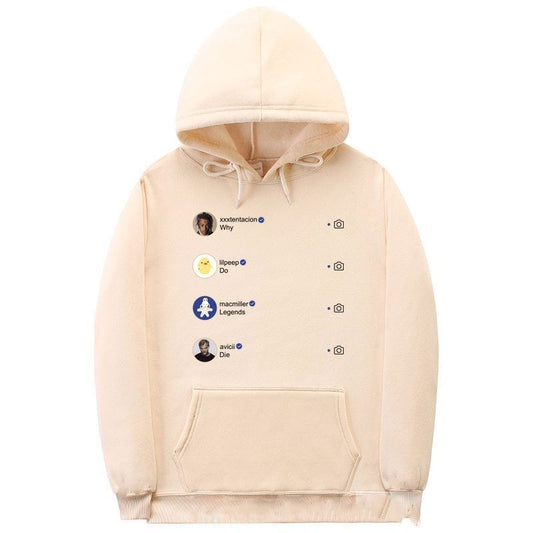 Men's Oversized Hooded Sweater - Relaxed Fit, Fleece Casual