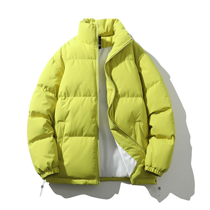 Relaxed Warm Men Down Coat - Boxy Puffer, Polyester, Urban