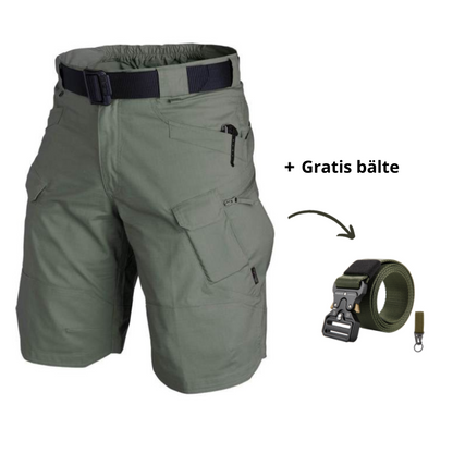 Variant image for Men's Black Cargo Shorts with 7 Pockets, Lightweight Water-Repellent Fabric for Outdoor Adventures-22