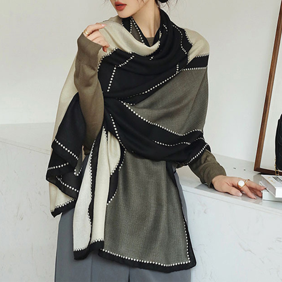 Light Women’s Rectangular Shawl - Cotton Viscose City