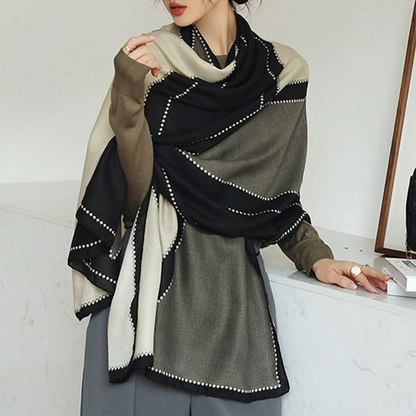 Light Women’s Rectangular Shawl - Cotton Viscose City