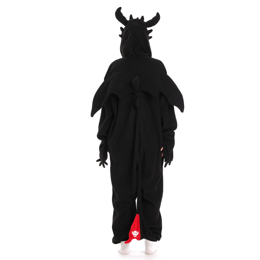 Toothless Kigurumi Dragon Pajamas Jumpsuit for Kids Adults