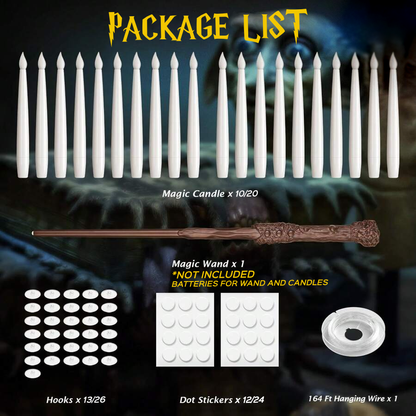 Movie-Inspired Flameless Lights for Magical Household Decor – Incendio Enchanted Floating Candles