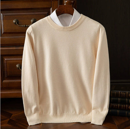 Plush Relaxed Men's Crewneck Sweater - Oversized Knit
