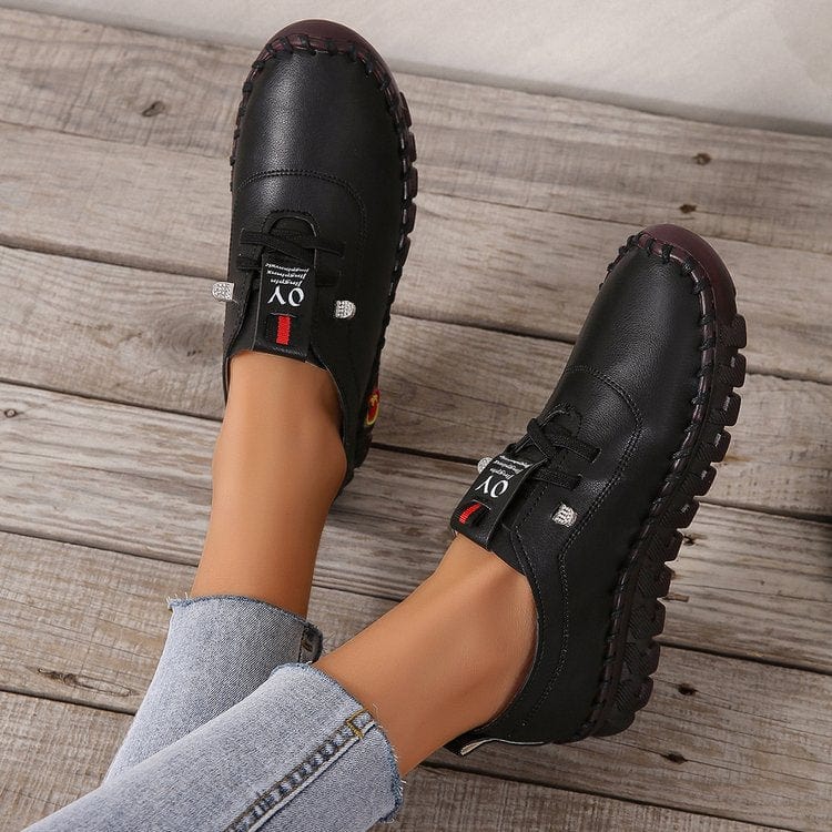 Variant image for Flexible Leather Moccasins with Non-Slip Sole, Comfortable Slip-On Moccasin Shoes for Men and Women, Ideal for Daily Wear-8
