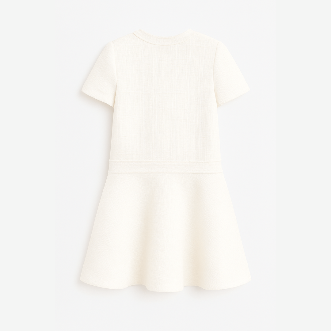 Short Ladies Elegant Fashion Summer Dress - Chic O-neck Mini Dress for Youth Parties