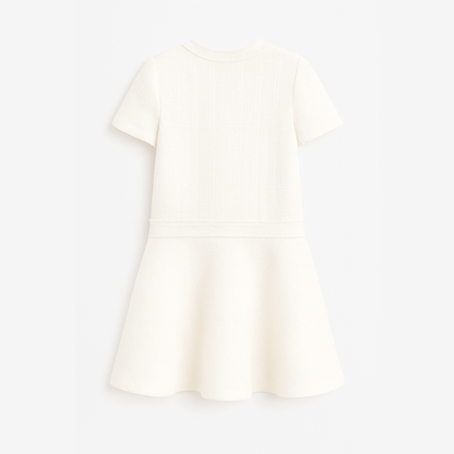 Short Ladies Elegant Fashion Summer Dress - Chic O-neck Mini Dress for Youth Parties