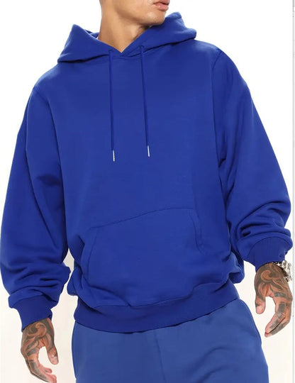 Men's Oversized Hooded Jumper - Relaxed Fit, Casual