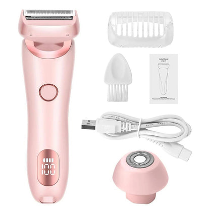 Motor-Driven Shaver 3D Floating Blade Dual-Head Water-Resistant Wet Dry Use Gentle Painless Hair Removal Fall 2025 Self-Maintenance Gift