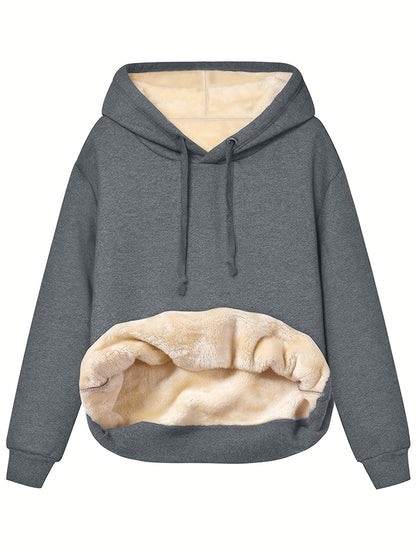 Women’s Insulating Hoodie - Relaxed Pullover, Fleece
