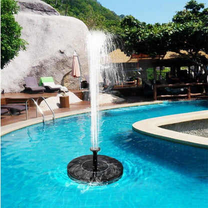 Fountain Solar Pump Floating Pond Water Feature Summer 2026 Eco Friendly Backyard Decor