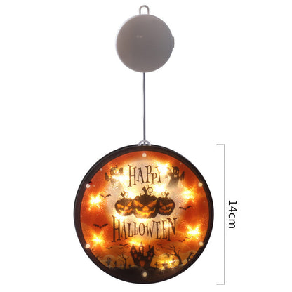 LED Halloween Lantern 160mm PVC Decor, IP44 Spooky Glow