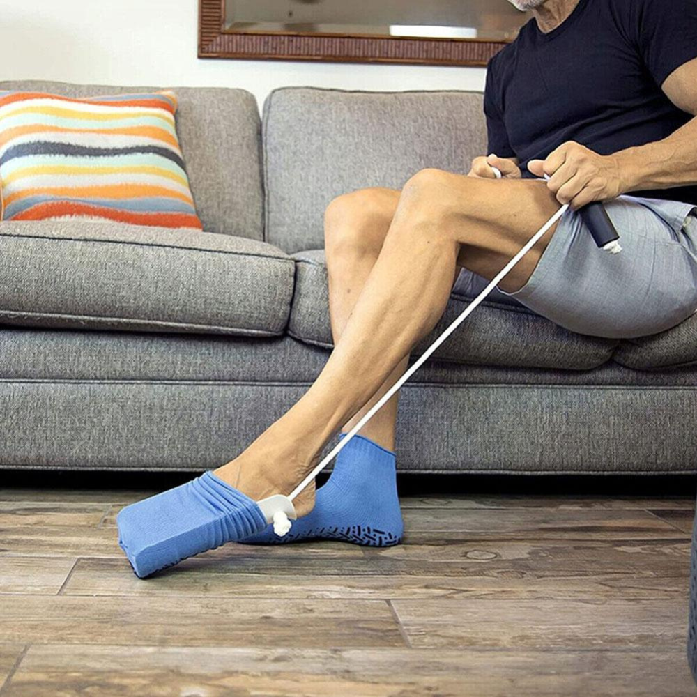 Sock Aid No Bend Dressing Device Light Travel