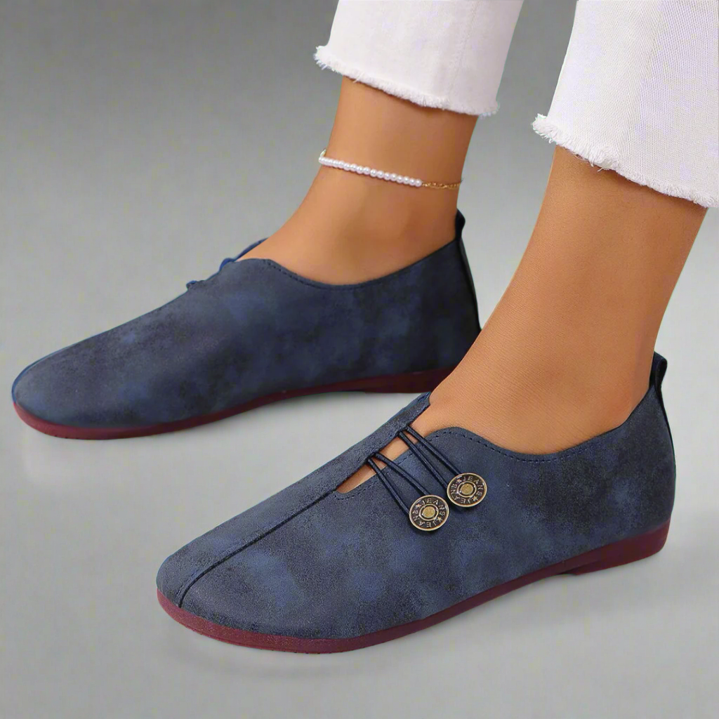Black Penny Loafers for Women, Premium Goat Leather, Comfortable Everyday Footwear, Stylish and Versatile Design-4