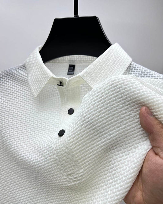 Luxury Men's Polo Shirt, Breathable Mesh Fabric for Comfort, Classic Fit, Available in Multiple Colors, Ideal for Casual and Active Wear-1