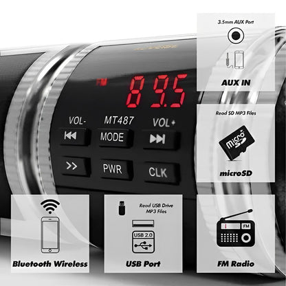 Motorcycle2025 Edition Bluetooth Speakers Helmet Ready Audio System For Hands Free Road Music Fall