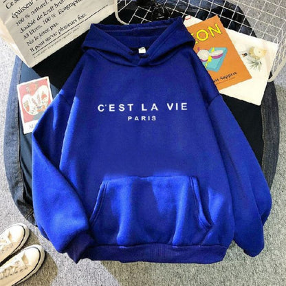 Cozy Oversized Women's Hoodie - Relaxed Plush, For Winter