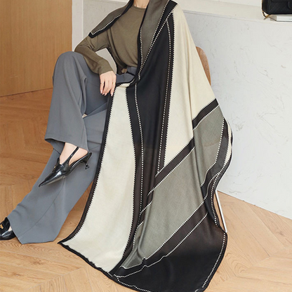 Light Women’s Rectangular Shawl - Cotton Viscose City