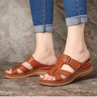 Comfortable Women's Platform Sandals with Slip-On Design and Shock-Absorbing Sole for All-Day Support-4