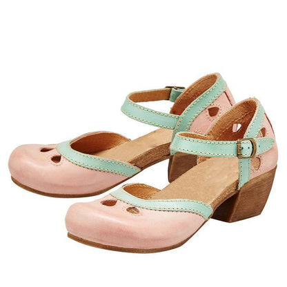 Elegant Women's Sandals with Low Heel for Comfort, Versatile Design for Casual and Formal Occasions-5
