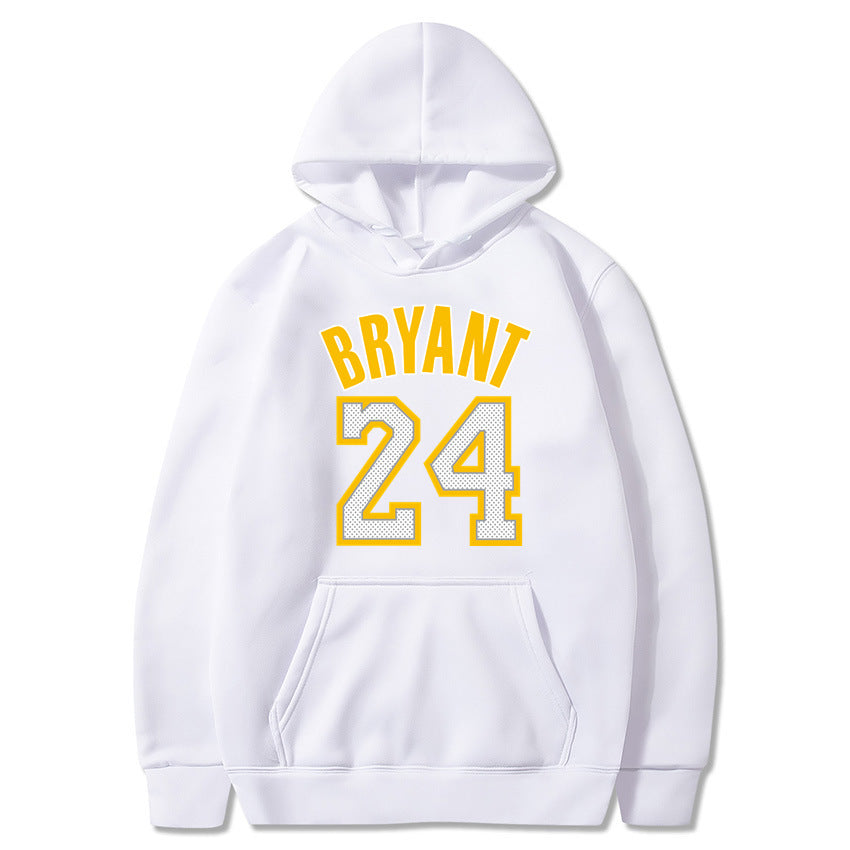 Plush Men's Basketball Hoodie - Pullover Polyester Game Day