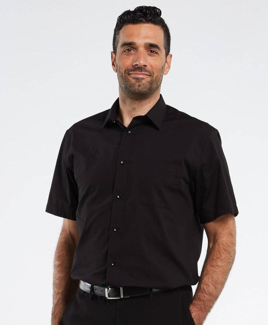 Men's Regular-Fit Polo Shirt in Soft Polyester with Button Closure, Short Sleeve Casual Top for Summer-5