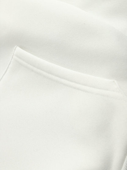 Plush Women Oversized Hoodie - Drop Shoulder, Polyester