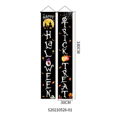 Doorway Halloween Banners Pair Oxford Cloth 180x30cm