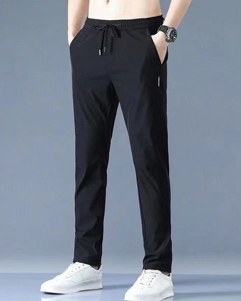Men's Casual Leisure Pants with Quick-Drying Technology and Flexible Stretch Fabric, Perfect for Active Lifestyle-3