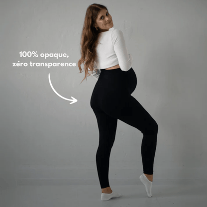 Comfortable Maternity Leggings with Supportive Stretch Belt for Pregnancy and Postpartum, Full-Length Yoga Pants-3