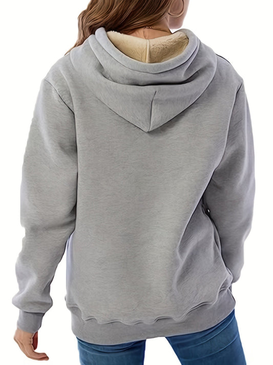 Women’s Insulating Hoodie - Relaxed Pullover, Fleece