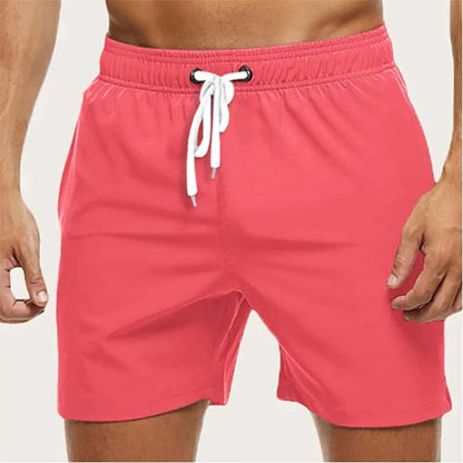 Fast-Drying Men's Swim Trunks with Elastic Waist, Comfortable and Versatile Bathing Suit for Swimming and Beach Activities-2