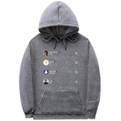 Men's Oversized Hooded Sweater - Relaxed Fit, Fleece Casual