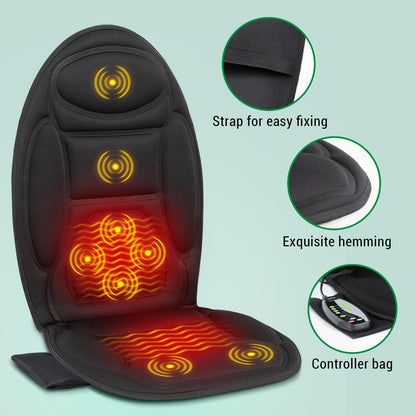 Massage2025 Edition Cushion For Chair And Car Seat With Heat Eight Vibration Nodes Back Pain Relief Fall