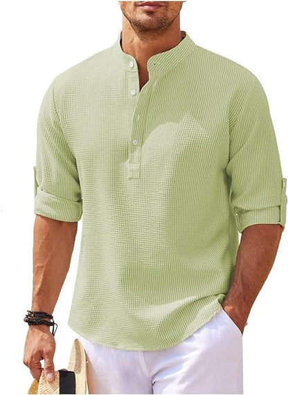 Variant image for Relaxed Cotton Shirt for Casual Outings and Elegant Layering, Soft Breathable Fabric, Available in Various Sizes and Colors-19