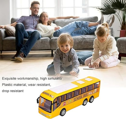 Remote Control Motor-Driven Tour Bus - Scale RC Vehicle with Lights for Kids, School & City Fun