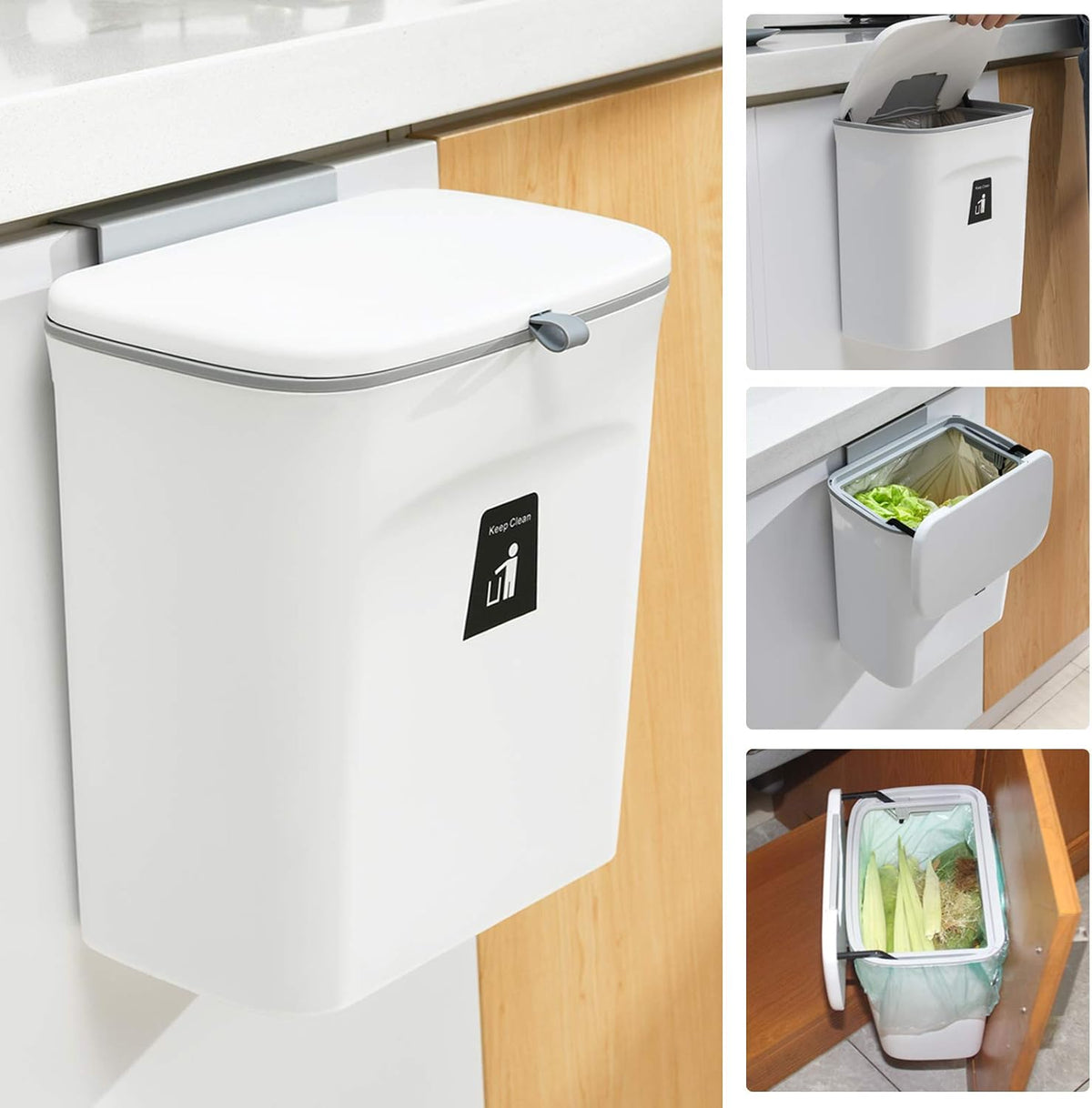 Bin Compost 2.4 Gallon Kitchen Countertop Or Under Sink Earth Day 2026 Odor Control Gift Idea
