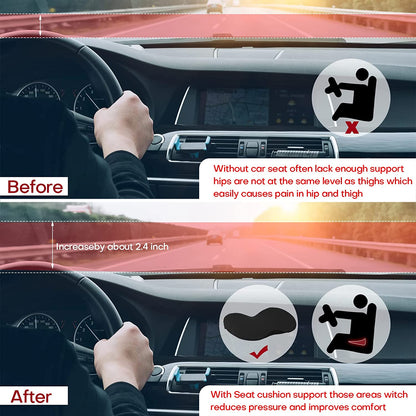 Seat Car Cushion Height Boosting Pad For Shorter Drivers