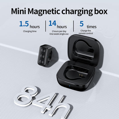 Wearable Bluetooth Clicker for Scrolling and Play/Pause, 14-Hour Battery Life, Fall 2025 – TikTok Ring Remote Control